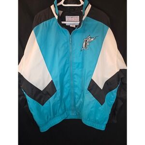 Starter Vintage Florida Marlins MLB Baseball Windbreaker Jacket XL  Men